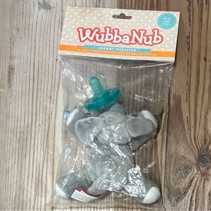 WubbaNub Gray Elephant Infant Pacifier